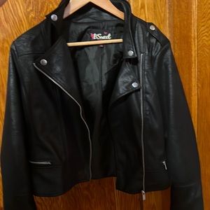 BSweet Faux Leather Jacket